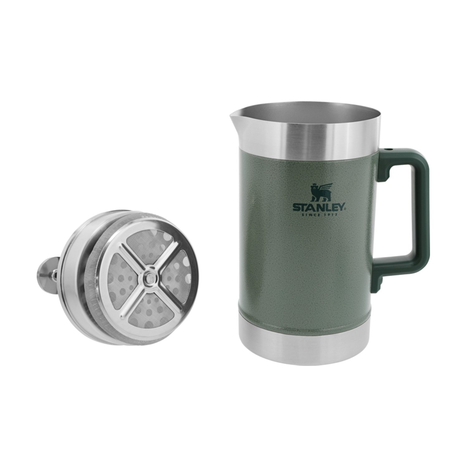 Stanley 1913 Classic Stay Hot French Press 48 OZ in Hammertone Green | View 4