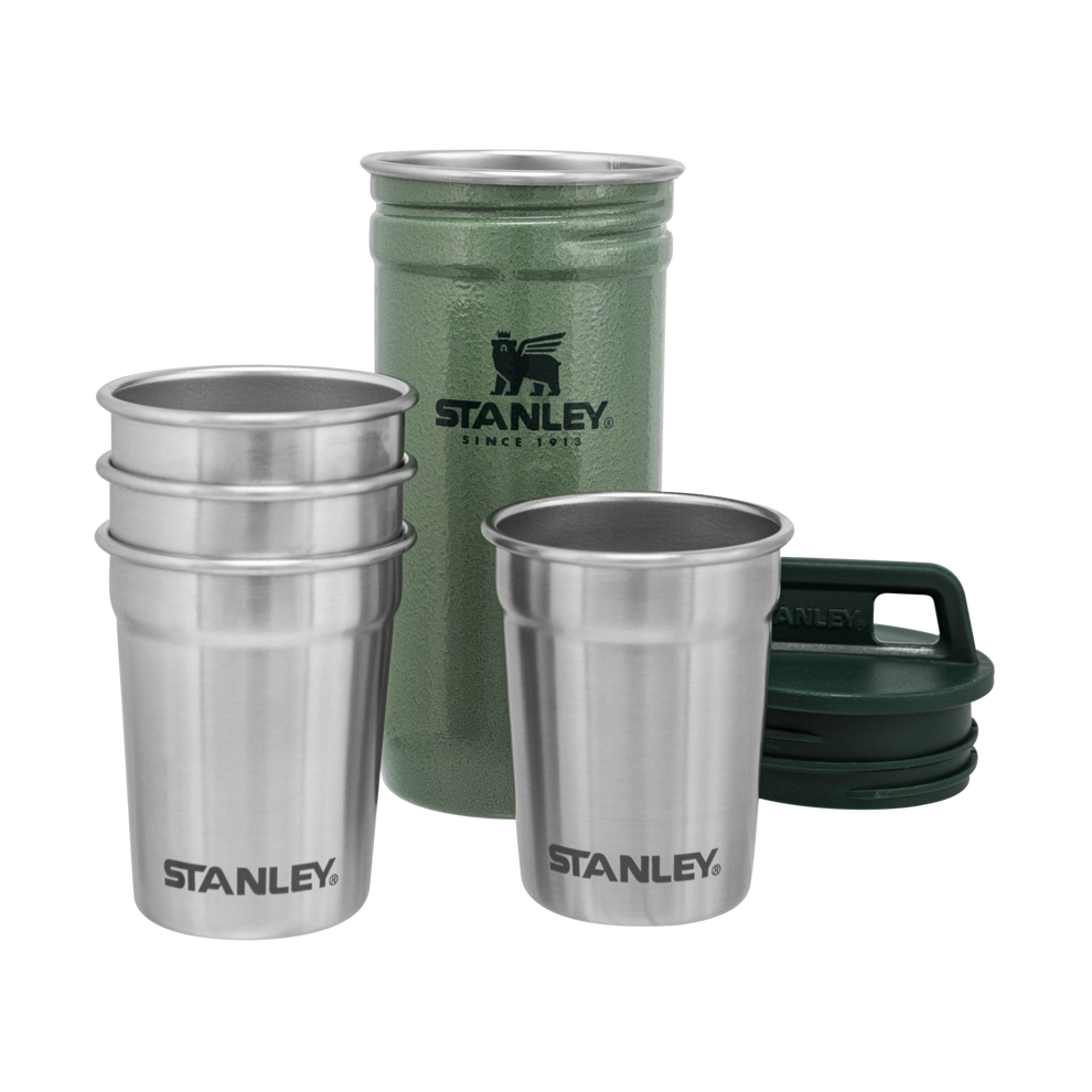 Stanley 1913 Adventure Nesting Shot Glass Set in Hammertone Green