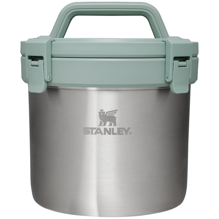 Stanley 1913 Adventure Stay Hot Camp Crock 3QT in Stainless Steel Shale