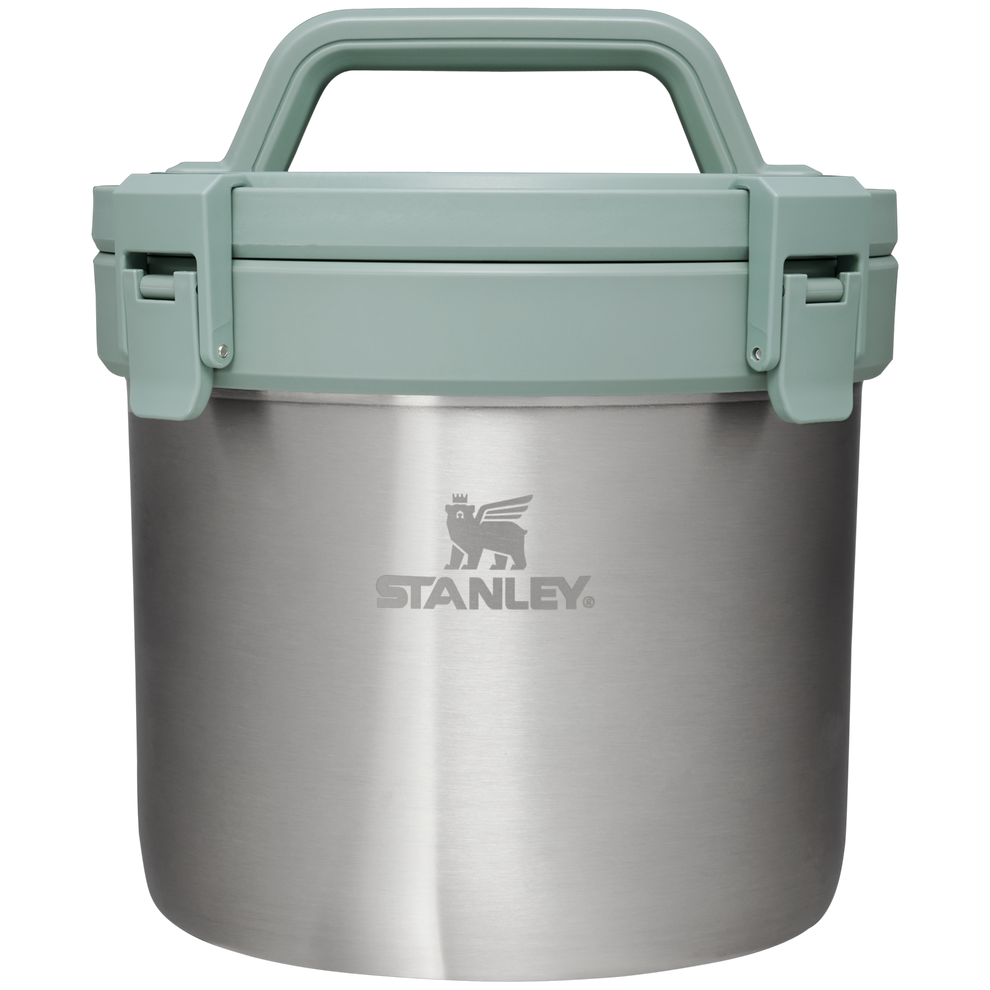 Stanley 1913 Adventure Stay Hot Camp Crock 3QT in Stainless Steel Shale