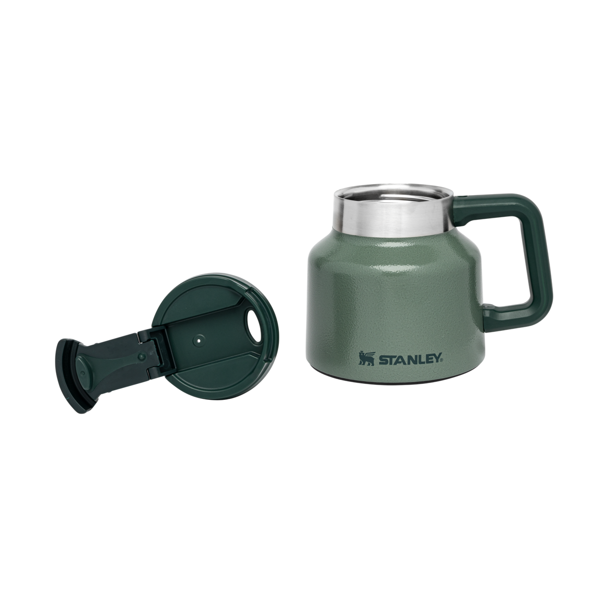 Stanley 1913 Adventure Tough-To-Tip Admiral's Mug 20 OZ in Hammertone Green