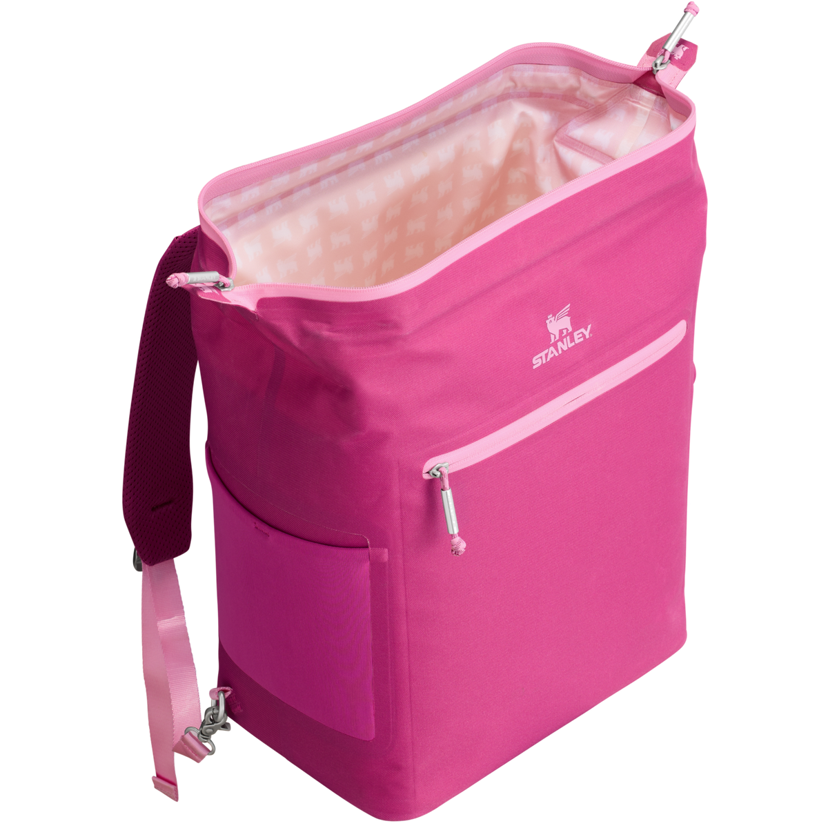 Stanley 1913 The All Day Madeleine Midi Cooler Backpack 20 Can 14.8 QT 14.0 L in Fuchsia