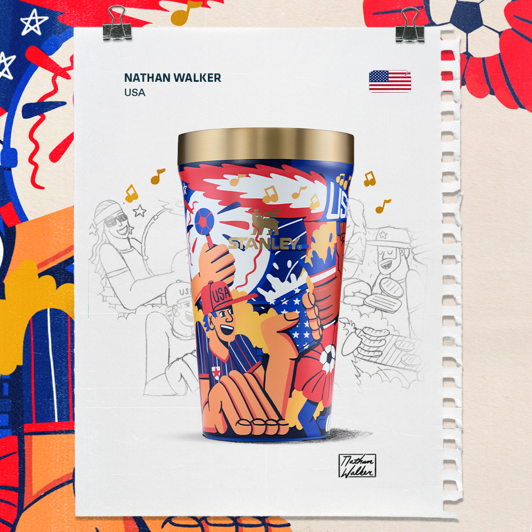 Stanley 1913 The Fútbol Artist Collection Everyday Tumbler 16 OZ in USA | View 9