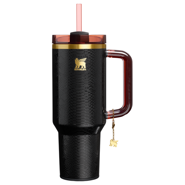 Stanley 1913 The Quencher® Luxe H2.0 FlowState™ Tumbler 40 OZ in Black Snakeskin