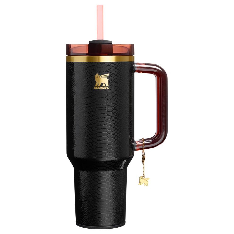 Stanley 1913 The Quencher® Luxe H2.0 FlowState™ Tumbler 40 OZ in Black Snakeskin