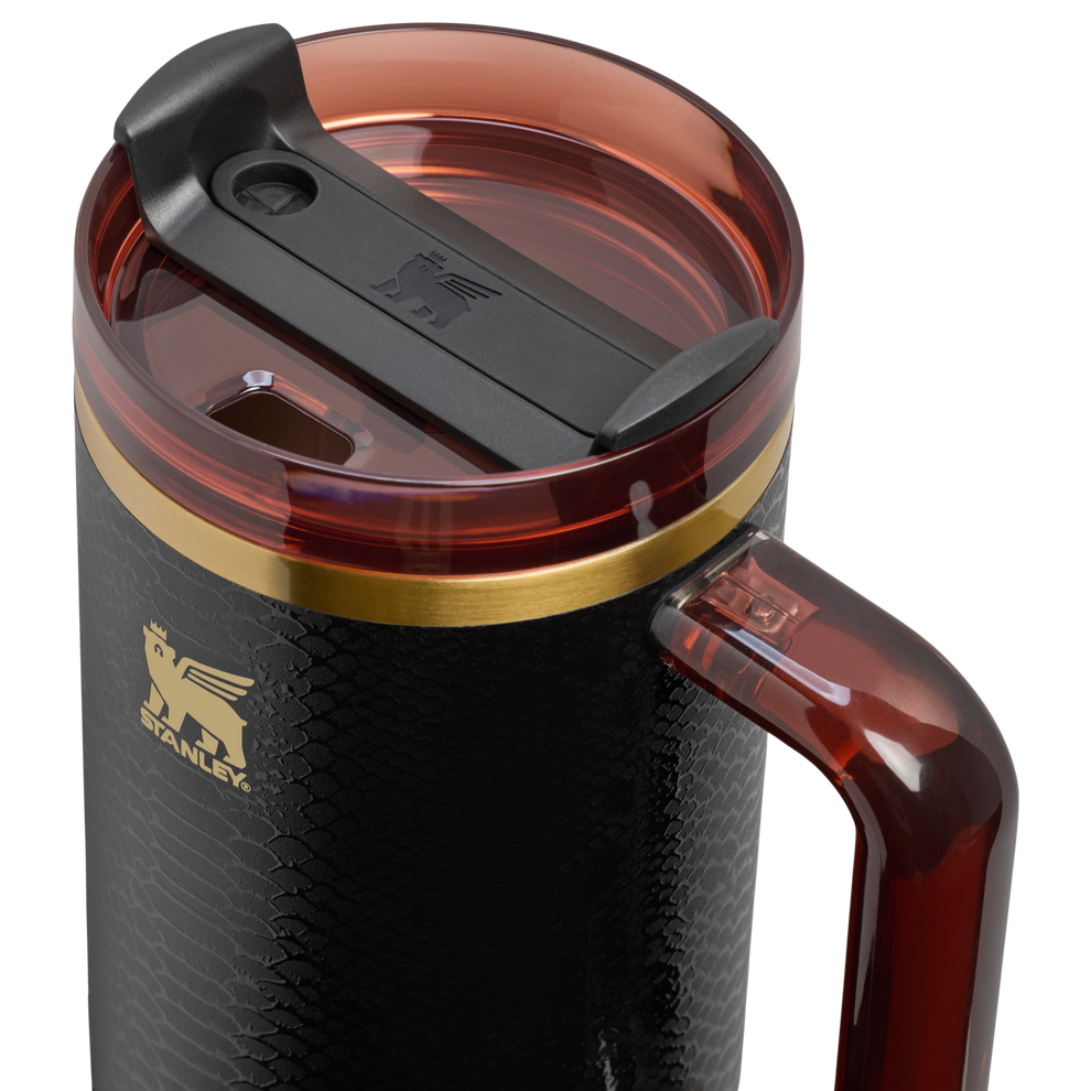 Stanley 1913 The Quencher® Luxe H2.0 FlowState™ Tumbler 40 OZ in Black Snakeskin
