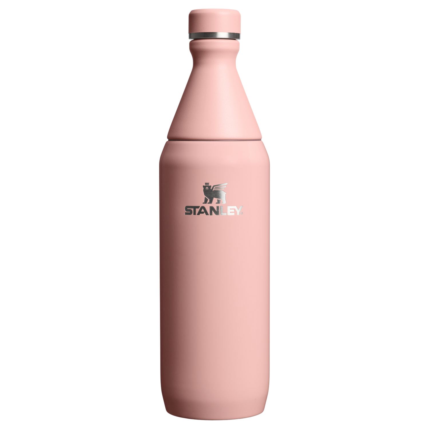 Stanley 1913 All Day Slim Bottle 20 OZ in Peach Rose Gloss | View 1