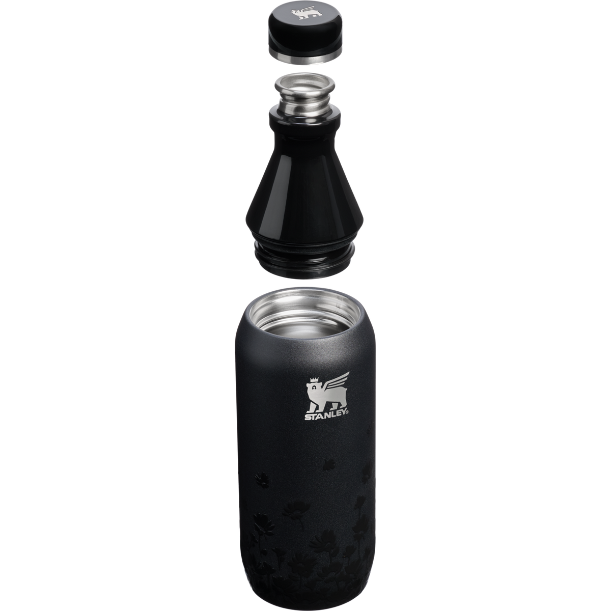 Stanley 1913 The All Day Slim Luxe Bottle 12 OZ in Midnight Ruby | View 3