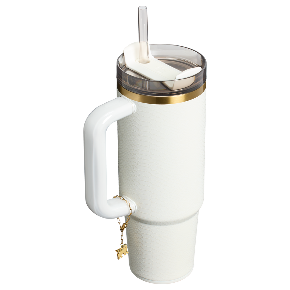 Stanley 1913 The Quencher® Luxe H2.0 FlowState™ Tumbler 30 OZ in Pale Stone Snakeskin