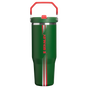 Swatch for Stanley 1913 The Country Collection IceFlow™ Tumbler 30 OZ in Team Dark Green Red