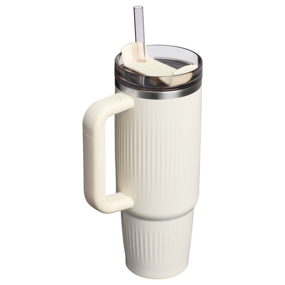Stanley 1913 The Quencher® H2.0 Fluted Tumbler 30 OZ in Cream Gloss