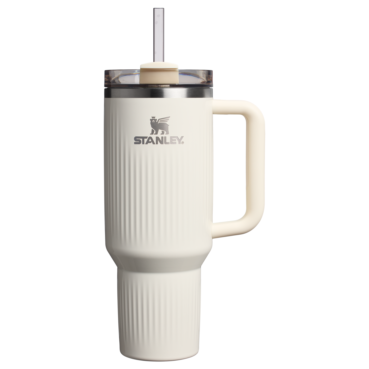 Stanley 40 OZ Quencher Fluted Insulate Tumbler In Cream White