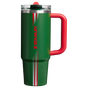 Swatch for Stanley 1913 The Country Collection Quencher® ProTour Flip Straw Tumbler 30 OZ in Team Dark Green Red