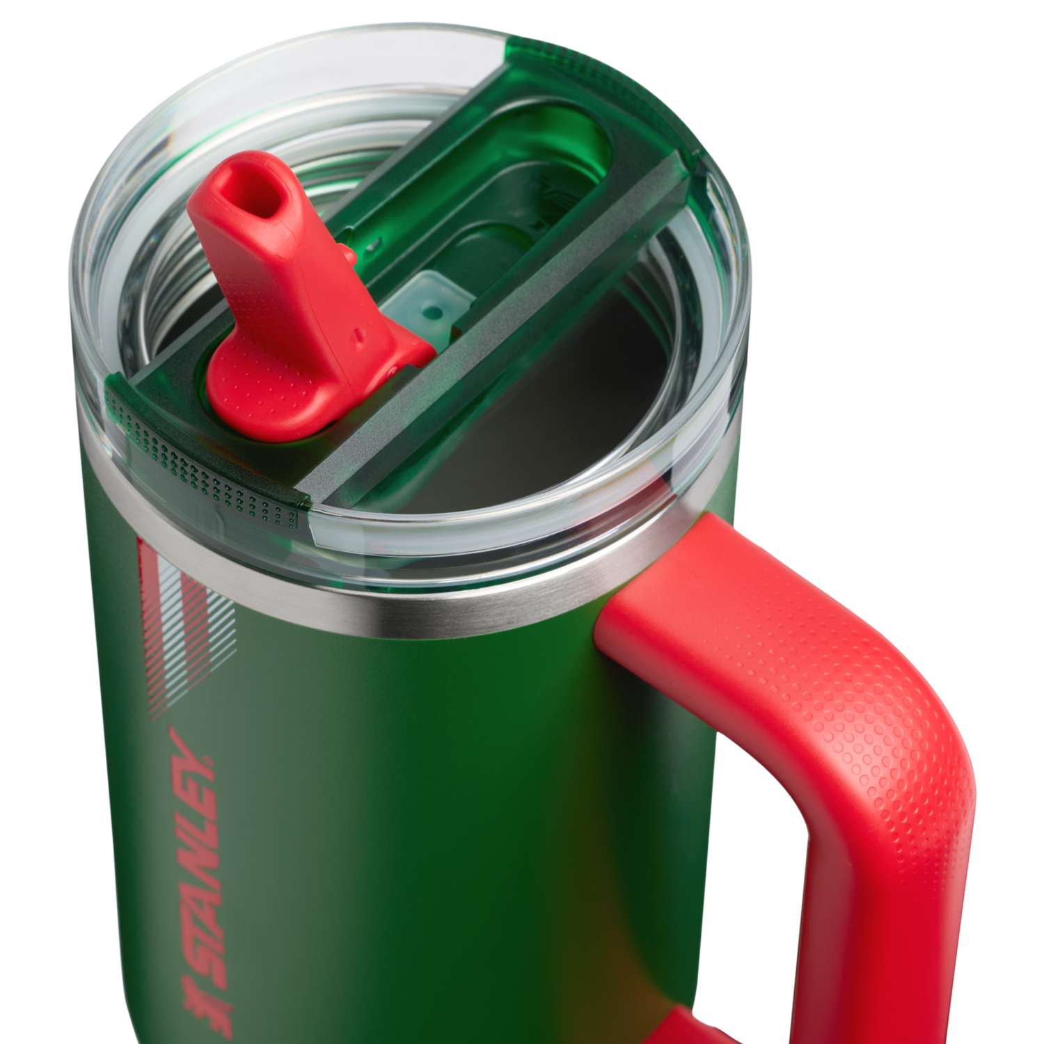 Stanley 1913 The Country Collection Quencher® ProTour Flip Straw Tumbler 30 OZ in Team Dark Green Red | View 3