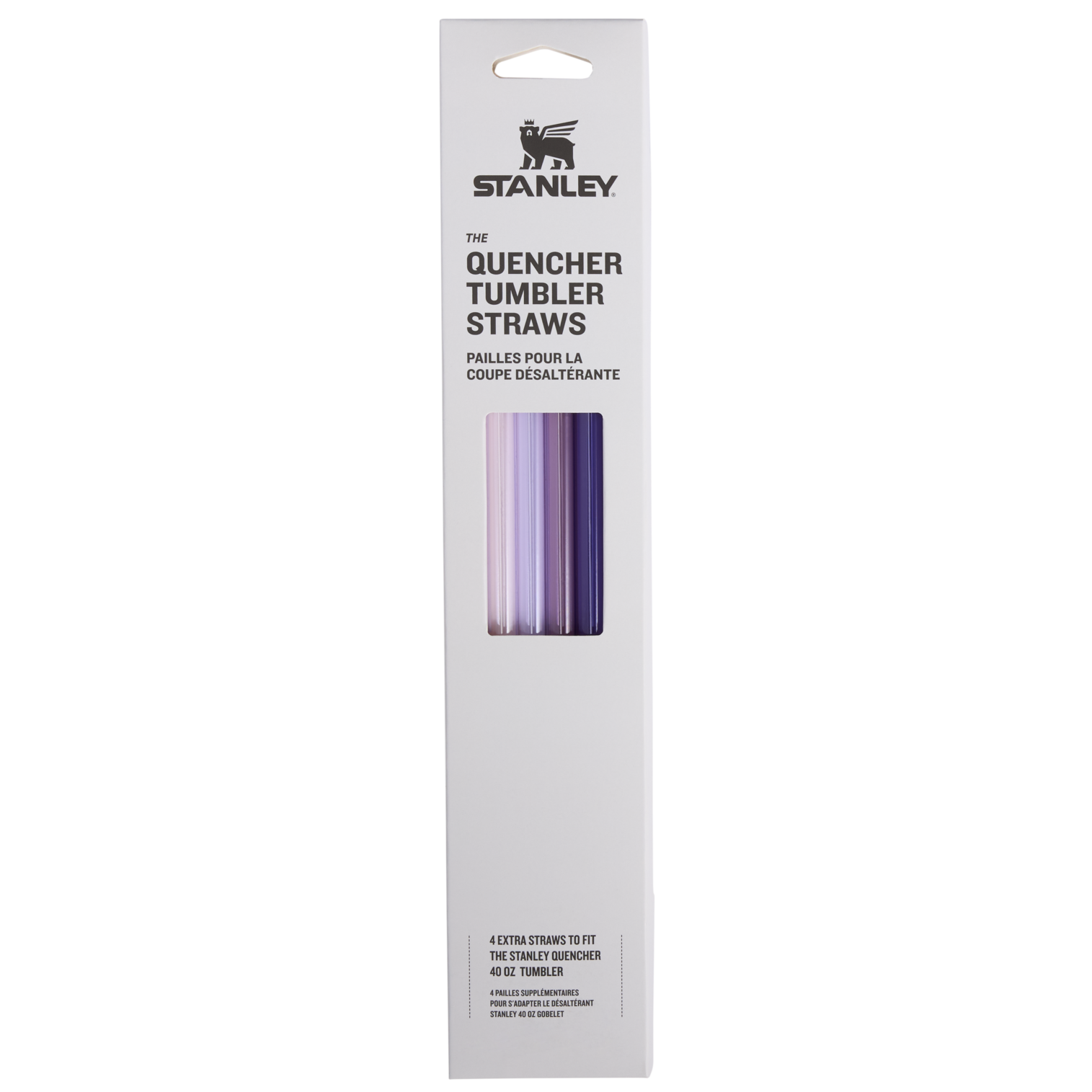 Stanley 1913 Adventure Quencher Travel Tumbler Straws 40 OZ 4-Pack in Purple