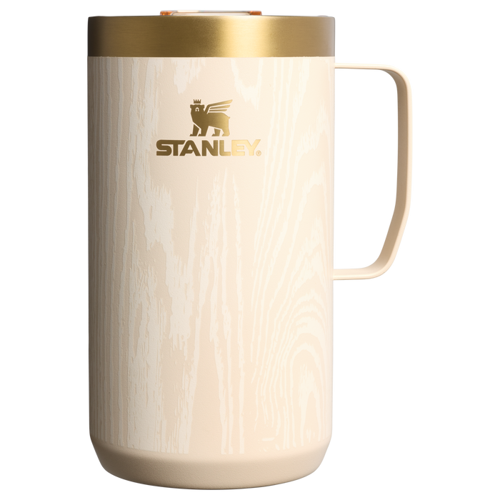 Stanley 1913 The Cheers & Cheer Stay-Hot Camp Mug 24 OZ in Birch Woodgrain