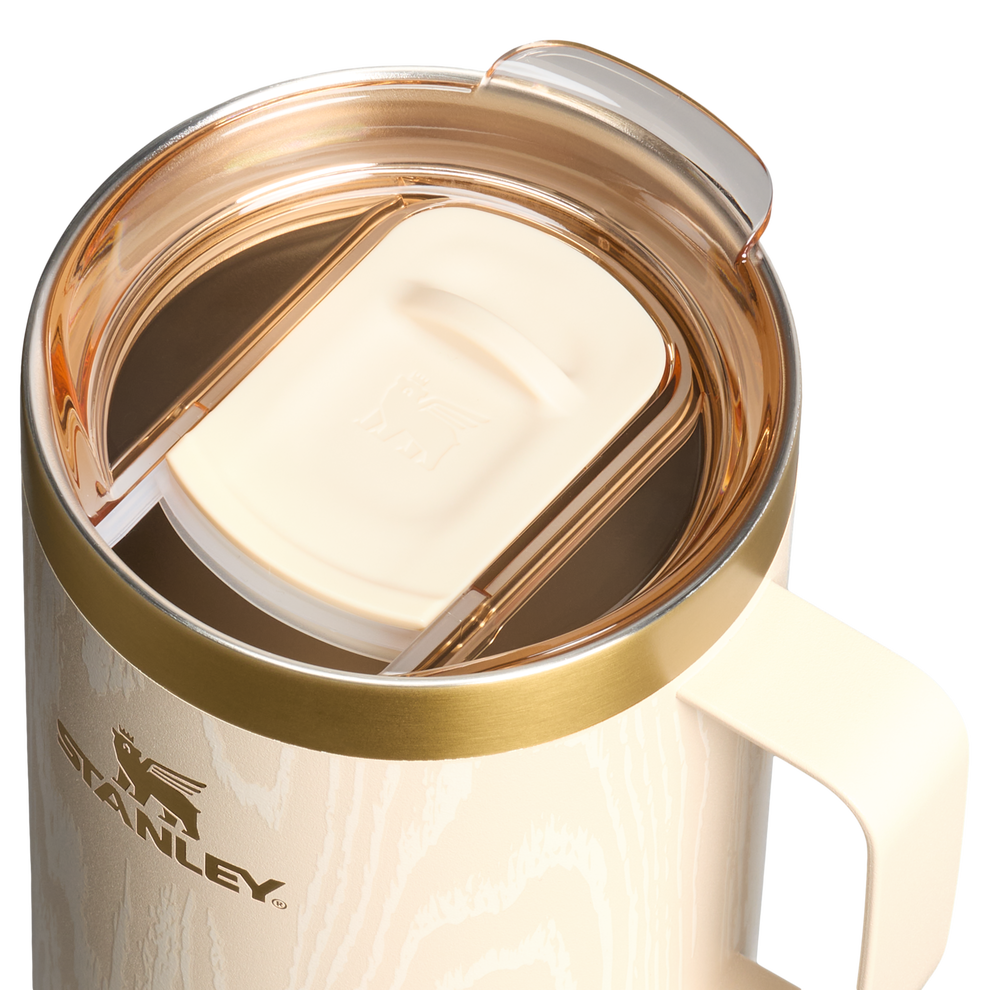 Stanley 1913 The Cheers & Cheer Stay-Hot Camp Mug 24 OZ in Birch Woodgrain