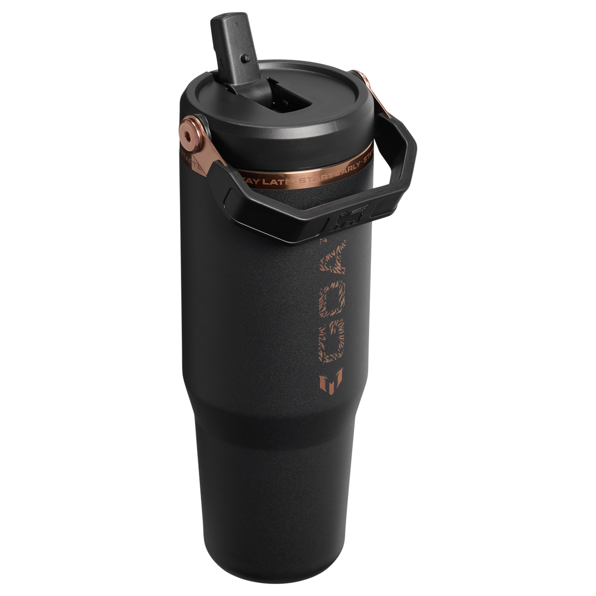 Stanley 1913 The Messi x Stanley  IceFlow™ Flip Straw Tumbler 30 OZ in Messi GOAT Black