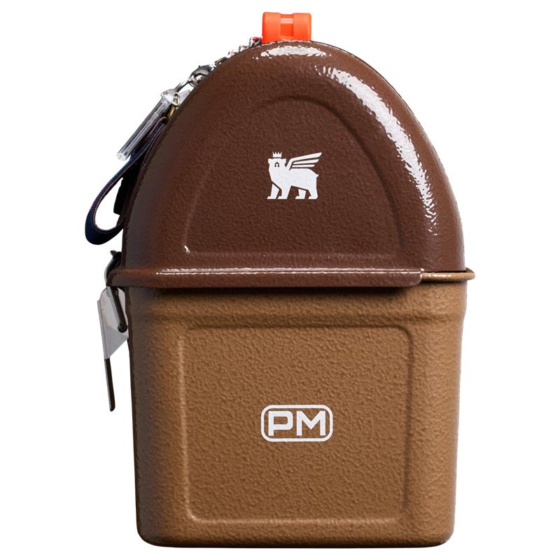 Stanley 1913 The Post Malone x Stanley Legendary Classic Bottle and Lunch Box Set in Post Malone Hammertone Coyote Brown | View 6