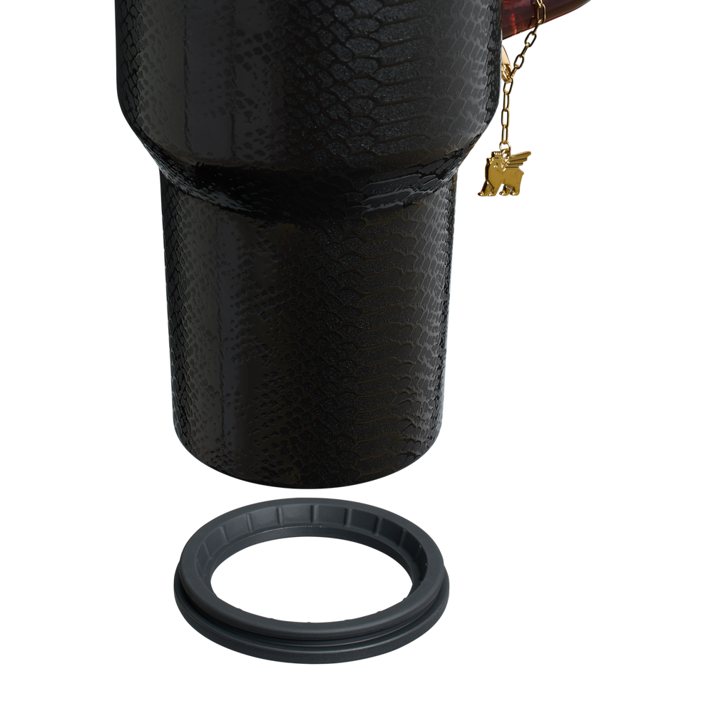 Stanley 1913 The Quencher® Luxe H2.0 FlowState™ Tumbler 40 OZ in Black Snakeskin