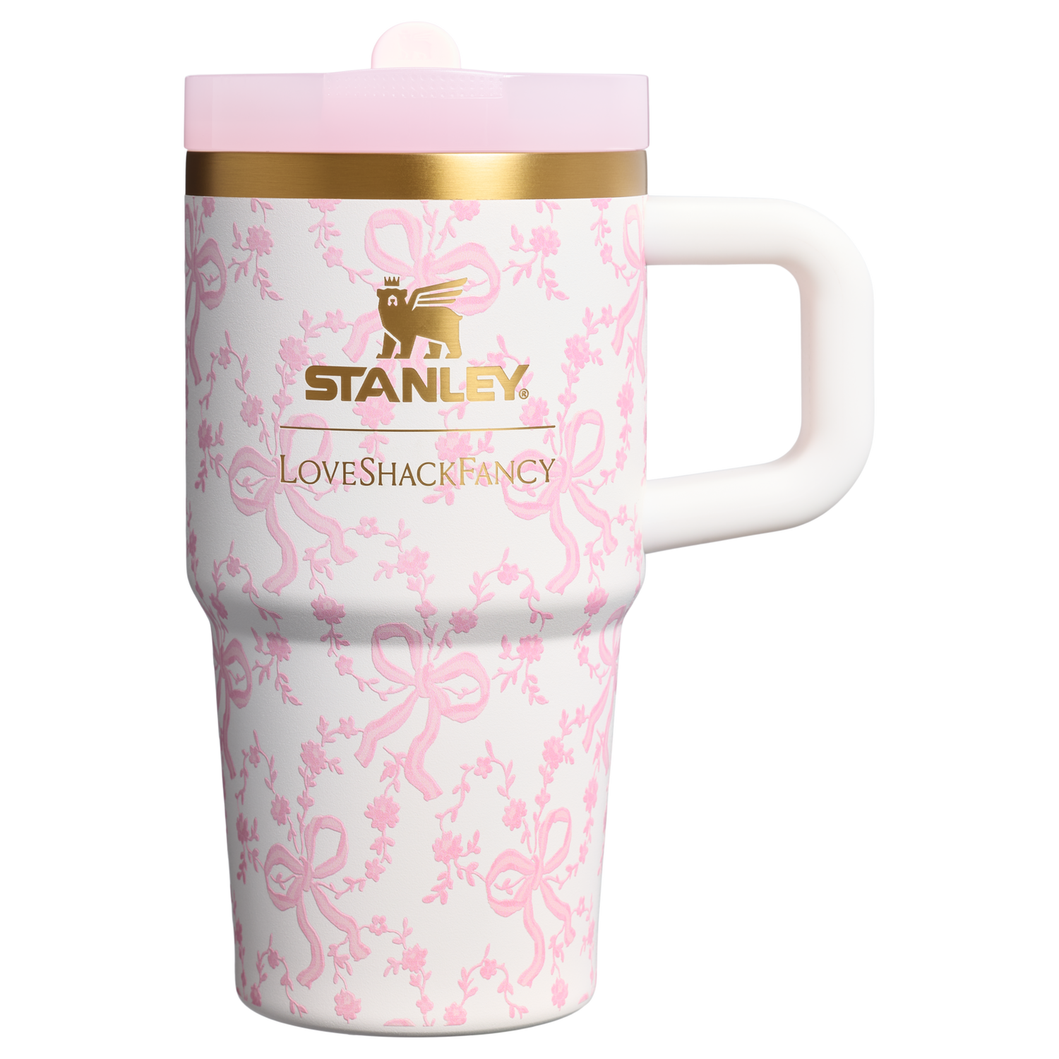 Stanley 1913 Stanley 1913 x LoveShackFancy Holiday Quencher® ProTour Flip Straw Tumbler 20 OZ in Coquette Bow Chantilly | View 1