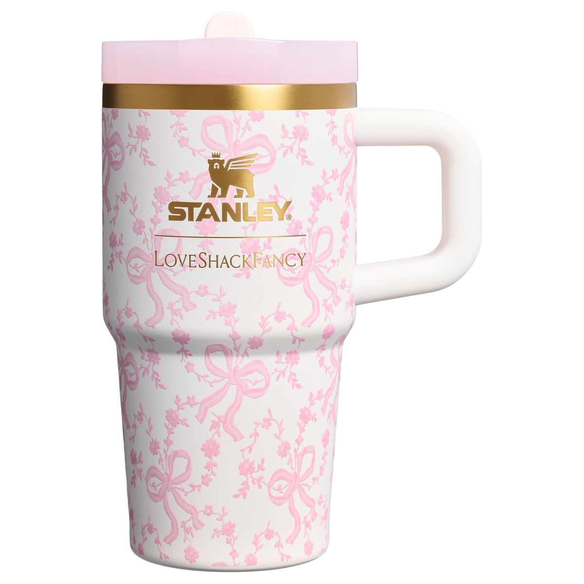 Stanley 1913 Stanley 1913 x LoveShackFancy Holiday Quencher® ProTour Flip Straw Tumbler 20 OZ in Coquette Bow Chantilly | View 1