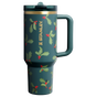 Swatch for Stanley 1913 The Cheers & Cheer Quencher ProTour Flip Straw Tumbler 40 OZ in Holiday Botanical