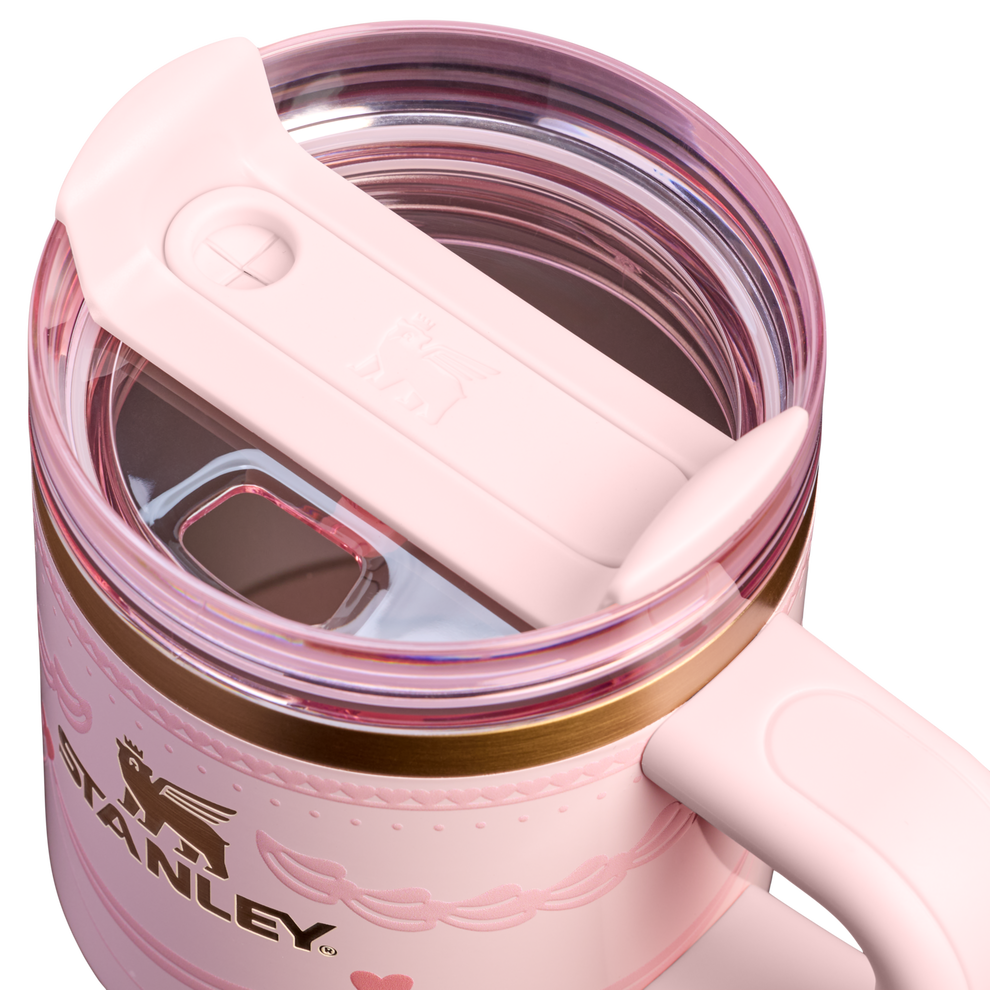 Stanley 1913 The Valentine’s Day Quencher H2.0  FlowState™ Tumbler | 20 OZ in Pink Velvet Cake