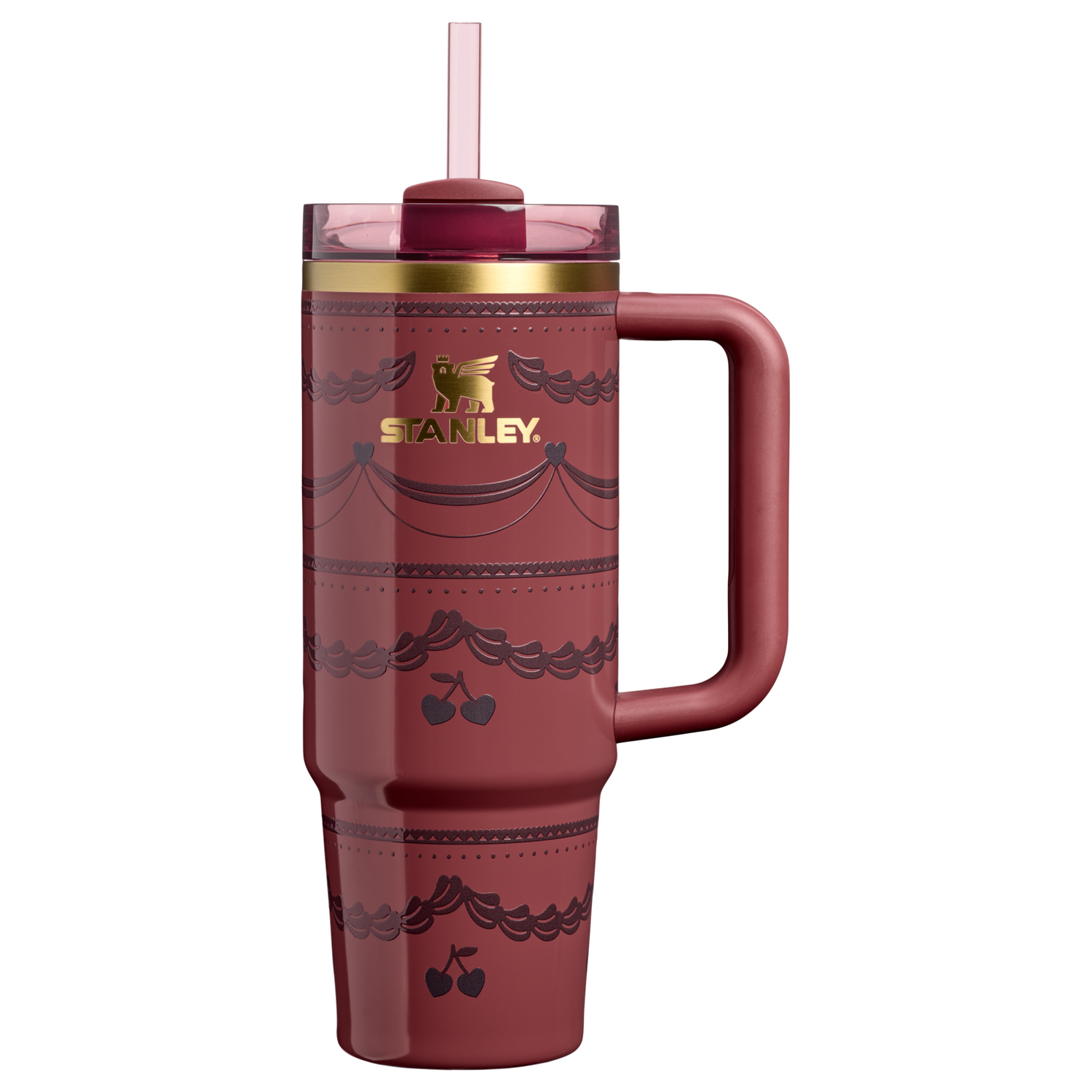 Stanley 1913 The Valentine’s Day Quencher H2.0 Flowstate™ Tumbler 30 OZ in Red Velvet Cake | View 1