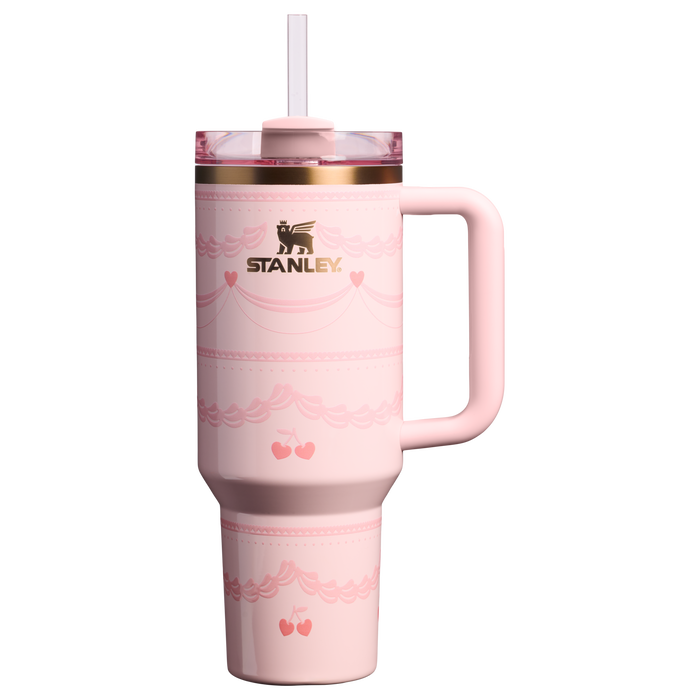 Stanley 1913 The Valentine’s Day Quencher H2.0 Flowstate™ Tumbler 40 OZ in Pink Velvet Cake