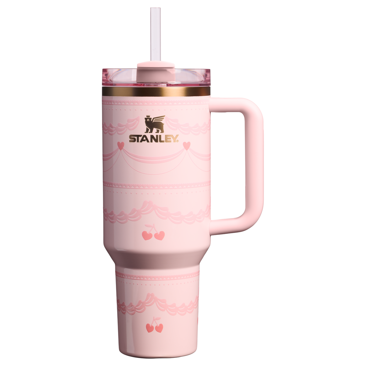 Stanley 1913 The Valentine’s Day Quencher H2.0 Flowstate™ Tumbler 40 OZ in Pink Velvet Cake