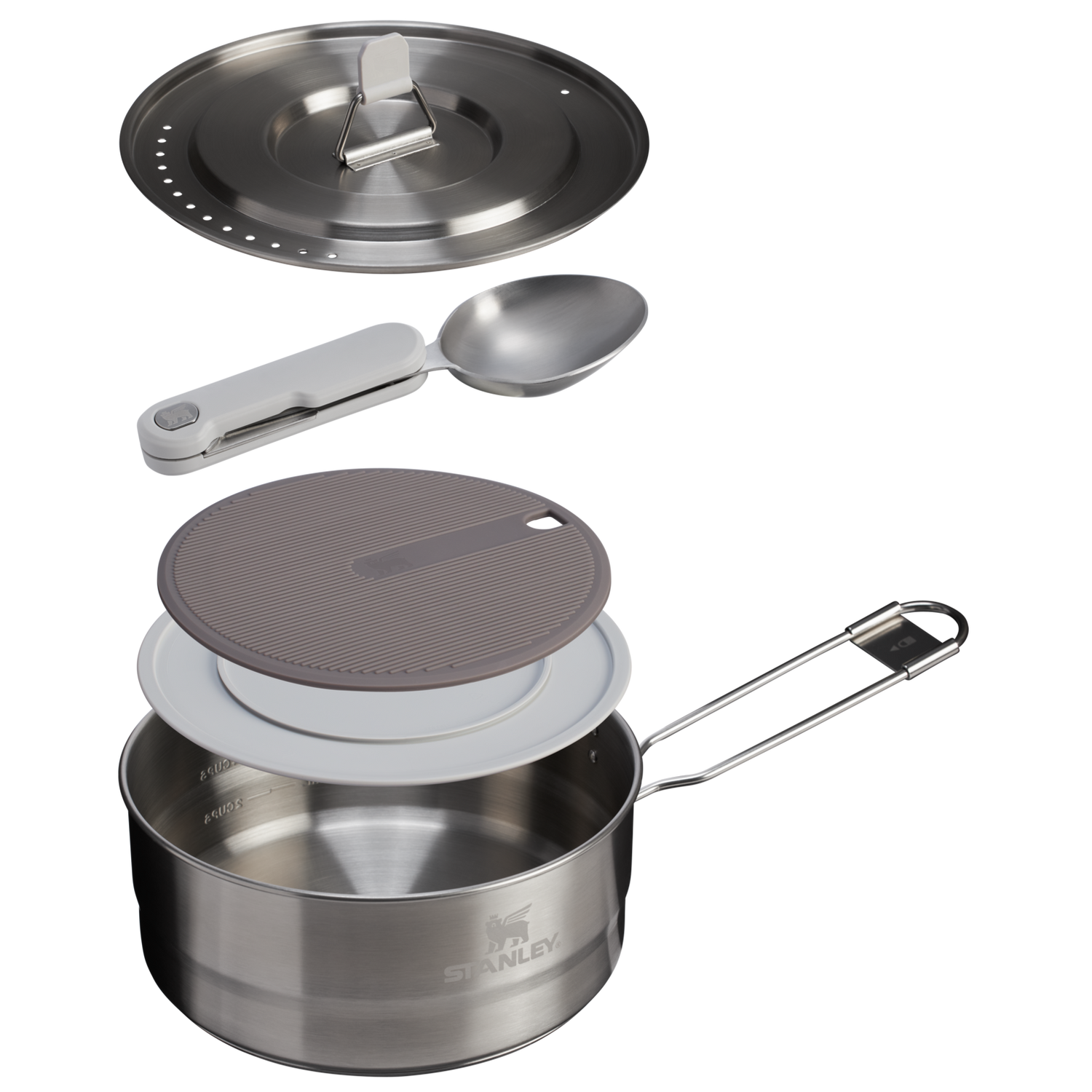 Stanley 1913 The Wildfare Go Two Bowl Prep & Cook Set 14-piece set 1.65 QT in Shale + Charcoal | View 2
